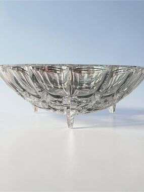 Three footed bowl with rose design, made in Germany, vintage